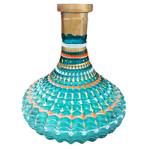 شیشه قلیان چک ماری نقاشی بزرگ 1003269 دیجی قلیون